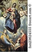 Agnes Art Print - Madonna And Child With St. Martina And St. Agnes