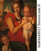 Madonna And Child With St John Art Print - Madonna And Child With The Young St. John