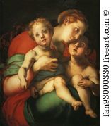 1527 1528 Art Print - Madonna And Child With The Young St. John (Caritas)