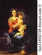 Bartolomé Esteban Murillo Art Print - Madonna And Child