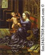 Jan Gossaert Art Print - Madonna And Child