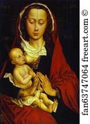 Caen Art Print - Madonna And Child
