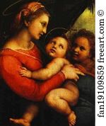 Alte Art Print - Madonna Della Tenda