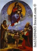 Di Art Print - Madonna Di Foligno