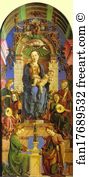 1474 Art Print - Madonna Enthroned