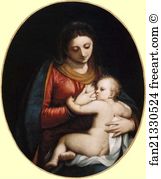 1588 Art Print - Madonna Nursing Her Child
