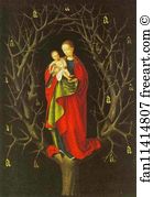 Dry Art Print - Madonna Of A Dried Tree