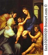 Oil On Panel Palazzo Pitti Art Print - Madonna Of The Cloth