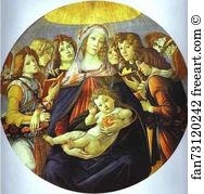 Pomegranate Art Print - Madonna Of The Pomegranate
