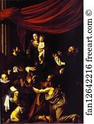 Rosary Art Print - Madonna Of The Rosary