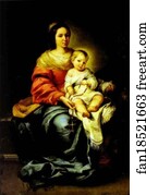 Rosary Art Print - Madonna Of The Rosary