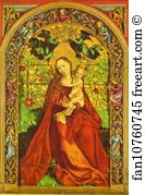 Martin Art Print - Madonna Of The Rose Bower