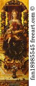 Carlo Crivelli Art Print - Madonna Of The Taper