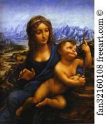1501 Art Print - Madonna Of The Yarnwinder