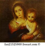 1665 1666 Oil On Canvas Museum Of Fine Arts Art Print - Madonna With A Napkin