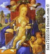 1506 Oil On Panel Staatliche Museen Zu Berlin Art Print - Madonna With A Siskin