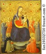 Catherine Art Print - Madonna With Angels And The Saints Dominic And Catherine