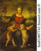 Goldfinch Art Print - Madonna With The Goldfinch
