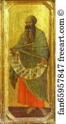 Maestà Front Art Print - Maestà (Front, Predella) The Prophet Malachi