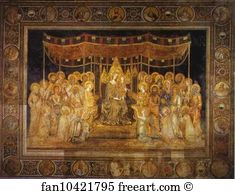 1317 Fresco Palazzo Pubblico Art Print - Maestà