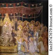 1317 Fresco Palazzo Pubblico Art Print - Maestà