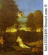 1505 Oil On Wood Art Print - Maiden's Dream