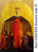 Mercy Art Print - Main Panel Of The Polyptych Of The Misericordia. Madonna Of Mercy