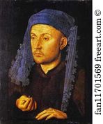 Romania Art Print - Man In A Blue Turban