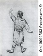 Shirt Art Print - Man In A Shirt, From Behind