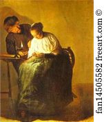 Judith Leyster Art Print - Man Offering A Woman Money