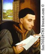 Reading Art Print - Man Reading (St. Ivo? )