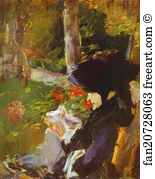 In The Garden Art Print - Manet's Mother In The Garden At Bellevue