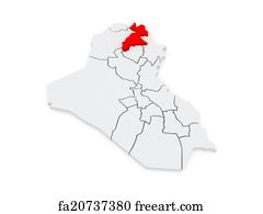 Free art print of Map of Erbil. Iraq. Map of Erbil. Iraq. 3d | FreeArt ...