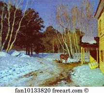 1895 Oil On Canvas The Tretyakov Gallery Art Print - March
