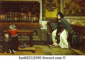 Jacques Art Print - Marguerite In Church