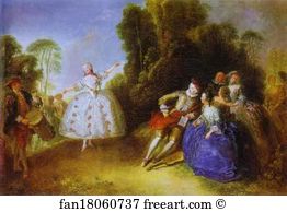 Antoine Pesne Art Print - Marianne Cochois