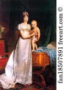 Marie Louise Art Print - Marie-Louise, Empress Of France With Her Son Napoleon Ii, King Of Rome
