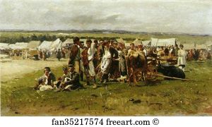 Oil On Canvas The Art Museum Art Print - Market