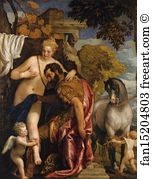 Mars And Venus United By Love Art Print - Mars And Venus United By Love