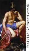 1639 Oil On Canvas Museo Del Prado Art Print - Mars