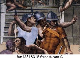 Martyrdom Of St Lawrence Detail Art Print - Martyrdom Of St. Lawrence. Detail