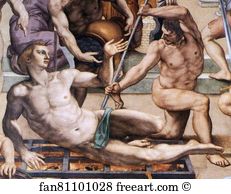 Martyrdom Of St Lawrence Detail Art Print - Martyrdom Of St. Lawrence. Detail