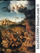 The Martyrdom Of The Ten Thousand Art Print - Martyrdom Of The Ten Thousand Martyrs