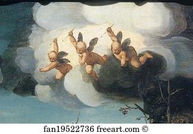 The Martyrdom Of The Ten Thousand Art Print - Martyrdom Of The Ten Thousand Martyrs. Detail