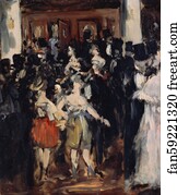 Mask Art Print - Masked Ball At The Opera