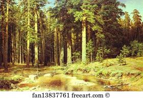 1898 Oil On Canvas The Russian Museum Art Print - Mast-Tree Grove