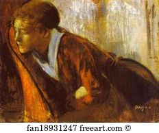 1874 Oil On Canvas Art Print - Melancholy