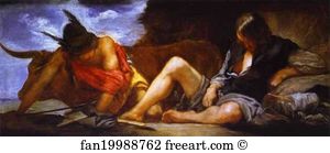 Argus And Mercury Art Print - Mercury And Argus