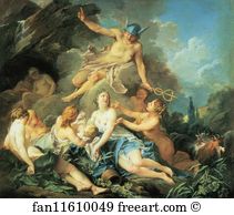 277 Art Print - Mercury Confiding The Infant Bacchus To The Nymphs