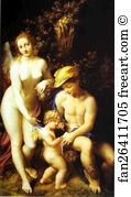 Venus And Cupid Art Print - Mercury With Venus And Cupid (The School Of Love)